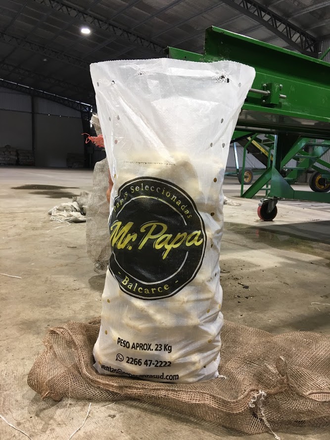 Bolsa tubular laminada troquelada